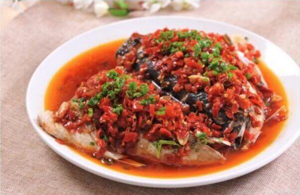 Steamed Fish Head w. Chopped Pepper