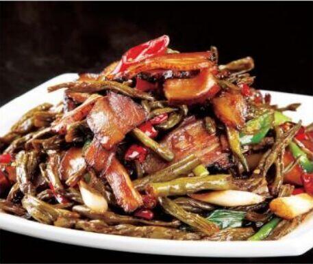 Stir-Fried Bacon w. Dried Beans