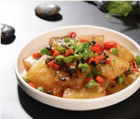 Roasted White Gourd w. Black Beans