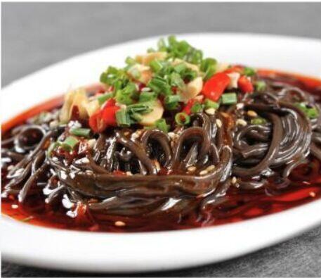 Spicy Fern Root Noodles in Vinegar